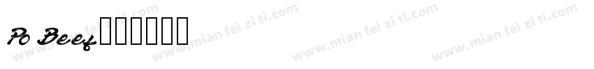 Po Beef字体转换